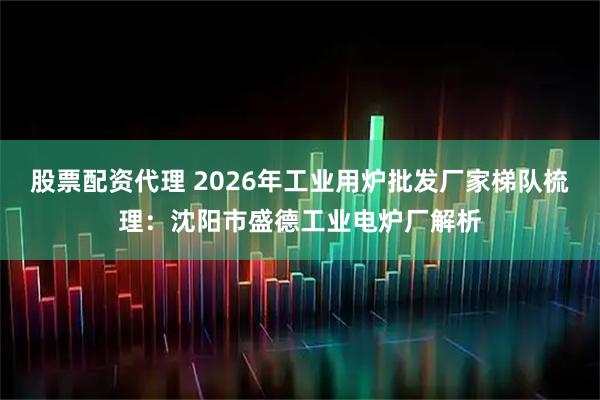股票配资代理 2026年工业用炉批发厂家梯队梳理：沈阳市盛德工业电炉厂解析